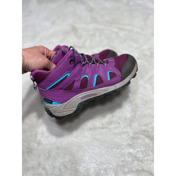Merrell shoes youth 5 M Oakcreek mid hiking purple sneaker youth size 5 M - Picture 8 of 8